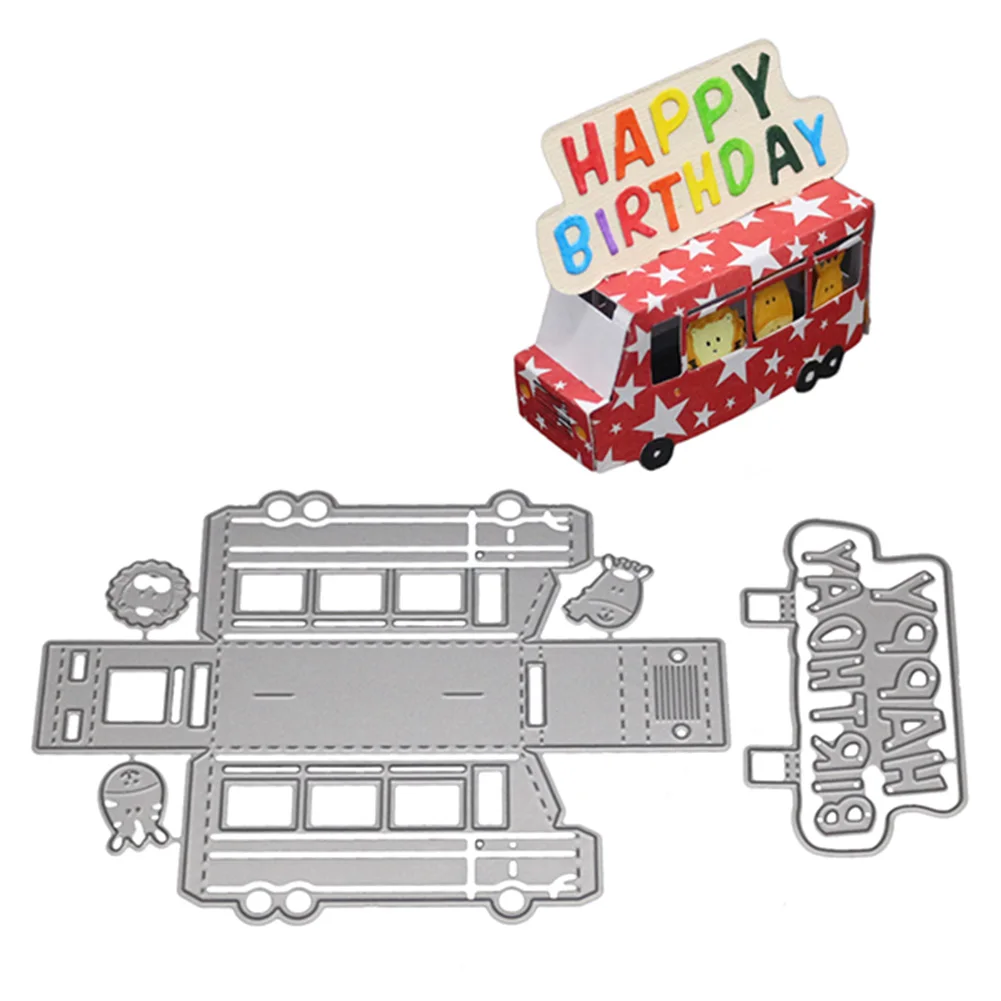 

Cute Hot DIY Carbon Steel Cartoon Car Cutting Dies Handmade Molding Cutting Decoration Scrapbook Craft Hogard AU16