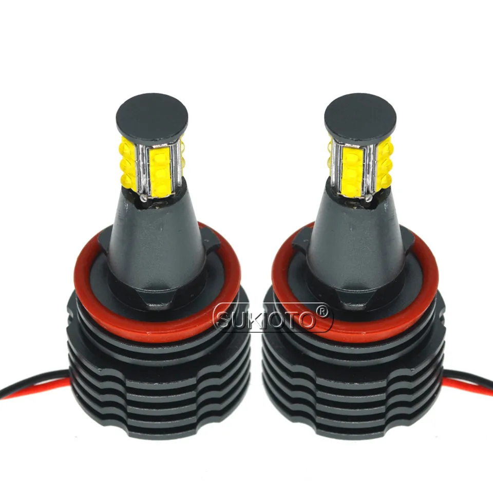 SUKIOTO 120W LED Angel Eyes H8 E92 LED Marker Chip 6500K White marker SUKIOTO 120W LED Angel Eyes H8  Car Styling light (8)