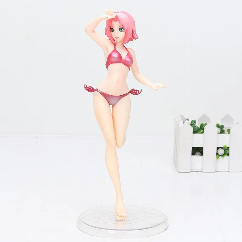 Аниме Naruto Gals Shippuden Tsunade Hyuuga Hinata Sakura Haruno купальник Ver. ПВХ фигурка модель игрушки - Цвет: 3 without box