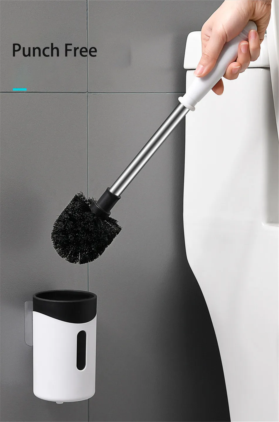GESEW щетка для туалета Настенная/напольная креативная Чистящая Щетка с длинной ручкой Бытовая ванная комната аксессуары набор