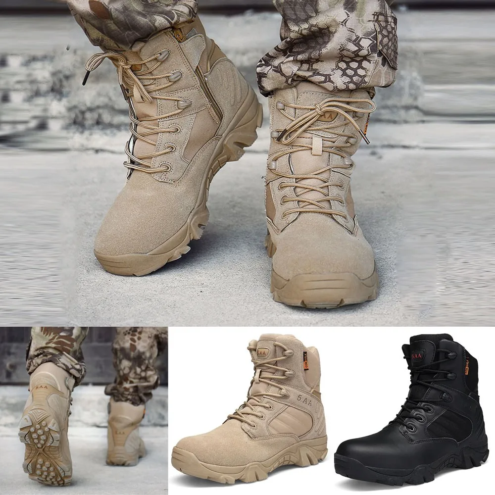 SAGACE/Коллекция года; Мужская зимняя теплая обувь; модные износостойкие Нескользящие походные ботинки для альпинизма; военные ботинки; размеры 39-47