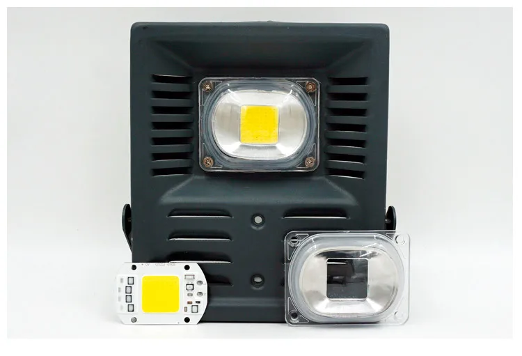 Светодиодный объектив для Светодиодный моноблочные светодиодные чипы включают в себя: линзу из поликарбоната+ отражатель+ Силиконовое кольцо крышки лампы спортивного светильник "сделай сам" для потолочные светильник Точечный светильник