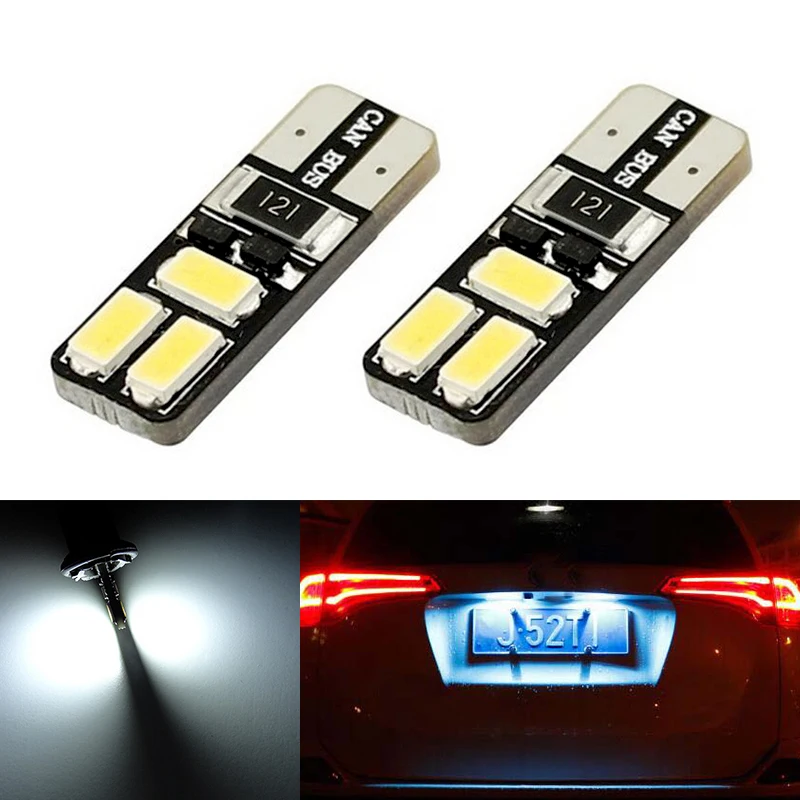 

2x Bright White License plate Light No Error T10 5630SMD LED For Opel Adam Corsa C Corsa C Combo Corsa D Astra H