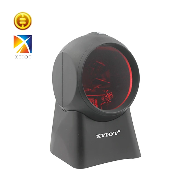 

XT7110 High Quality Laser Flatbed Barcode Scanner 20 Lines Desktop Omnidirectional Bar code Reader for Retail Store/Supermarket