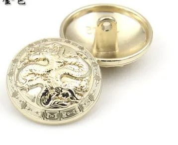 

Wholesale 10 pieces New High grade Metal Dragon Overcoat coat Buttons jacket shirt Sweater button 25mm 2.5cm Free shipping