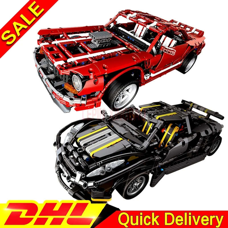 

XingBao 07001 2014 Muscleleings Car + XingBao 07002 Balisong small Super car Building Blocks Bricks leleings Toys Model DIY