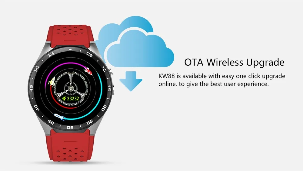 KW88 ОС Android 5,1 Смарт часы Электроника Android 1,39 дюймов MTK6580 Смарт-часы телефон Поддержка 3g Wi-Fi nano SIM WCDMA