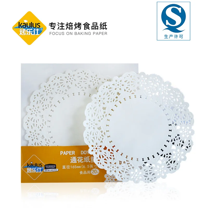 

20pcs 6.5/8.5/10.5 inch Round Lace Paper Doilies Cake Packaging Paper Pad Box Liner Doily Banner Wedding Tableware Decorations
