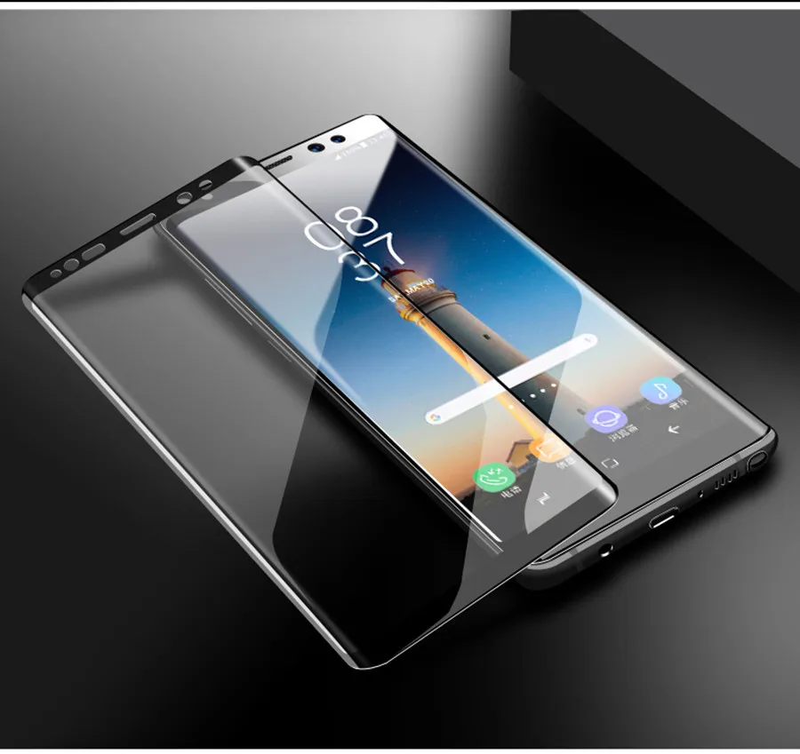 

Tempered Glass For Samsung Galaxy Note 9 S8 S8 Plus Screen Protector Curved Full Cover For Samsung Note 9 Anti-Scratch Film
