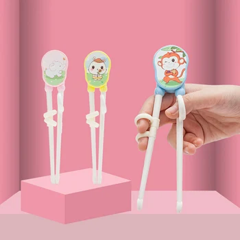 

Cartoon Children Utensils Learner Kids Training Chinese Chopstick Learner Dinner Tool Cookware Kitchen Dinner Tool Dinnerware