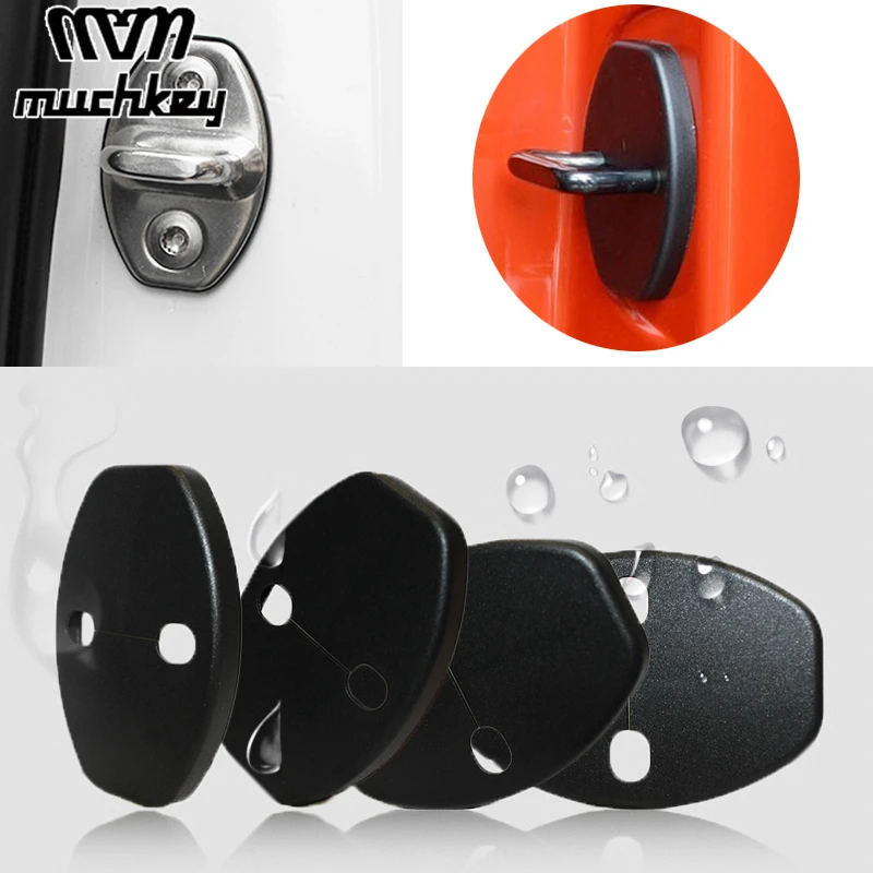 Car Door Lock Cover Striker For Volkswagen VW JETTA CC GOLF POLO GOLF 6 For Passat B4 B6 Lavida Bora Skoda Fabia Superb 4pcs New Car Door Lock Cover Striker For Volkswagen VW JETTA CC GOLF POLO GOLF 6 For Passat B4 B6 Lavida Bora Skoda Fabia Superb 4pcs New