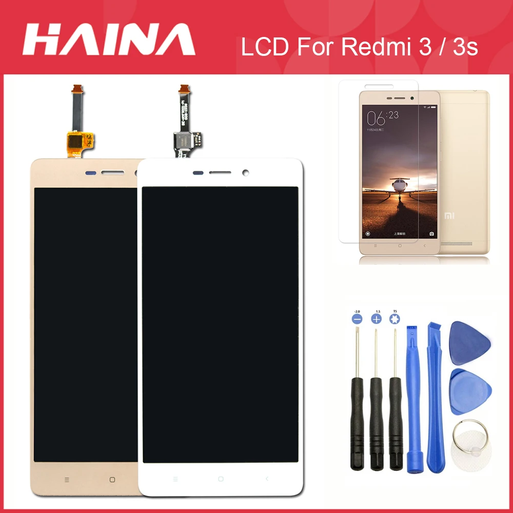 

Hongmi 3 LCD For Xiaomi Redmi 3 LCD Screen Display Touch Screen Digitizer w/ Frame Assembly Screen For Xiaomi Redmi 3s LCD Tools