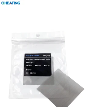 

Qheating stainless steel 316L mesh 60mm*60mm 10pcs/pack for Electronic Cigarette RDA Resistance Wire DIY Atomizer coil