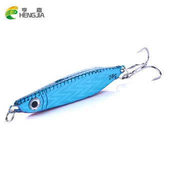 

HENGJIA 1PC 6.5cm/28g isca artificial metal Iron lead fishing lures wobbler Jig sinking pesca fishing tackles