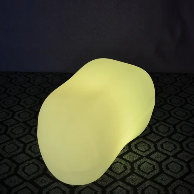 Skybess SK-LF35M (L65*W38*H37cm) Rechargeable LED Bar Stool Chair LLDPE Material Home Furniture Table Chair for Event Party 1pc