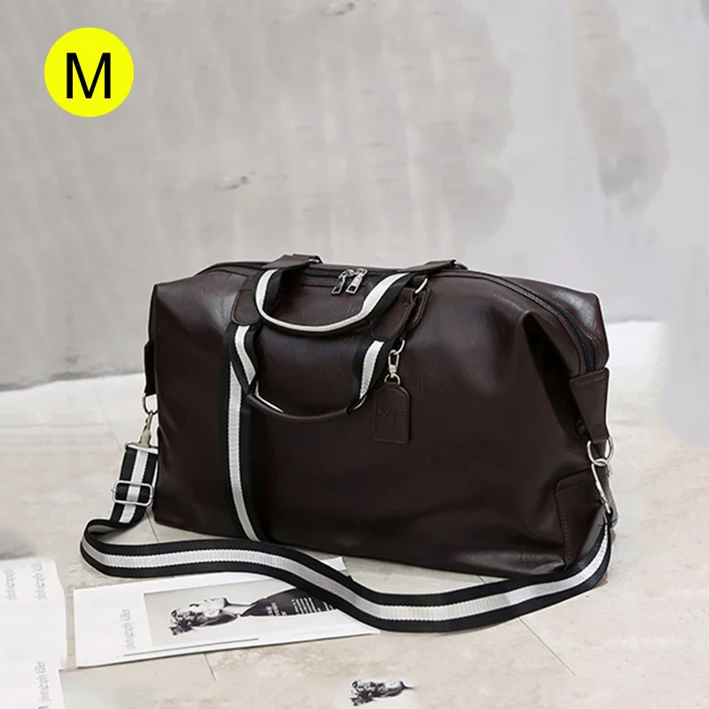 Уличная сумка для фитнеса, путешествий, тренировочная спортивная сумка для спортзала, кожаная мужская женская спортивная сумка через плечо, сумка для йоги, спортивная сумка XA954WD - Цвет: M Brown