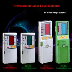 Автоматический Высокоточный красный и зеленый лазерный детектор уровня 50 м для лазерного уровня