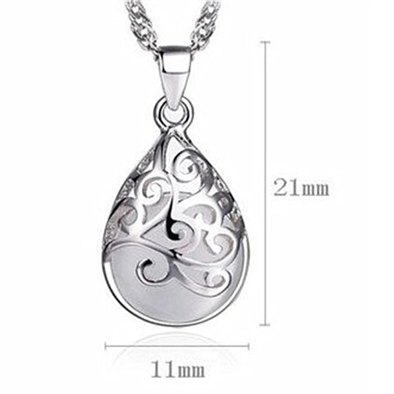 vintage water drop necklace jewelry  (4)