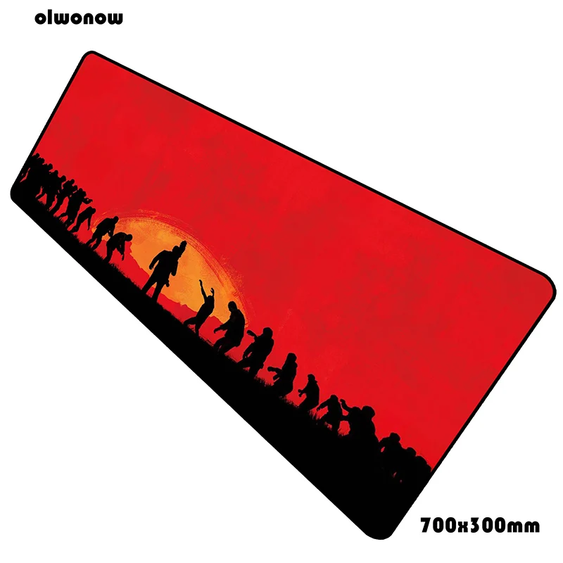 Red dead redemption 2 коврик для мыши 700x300x3 мм компьютерный коврик для мыши геймерский геймпад пк большой игровой коврик для мыши Настольный коврик офисная мышь - Цвет: Size 700x300x3mm