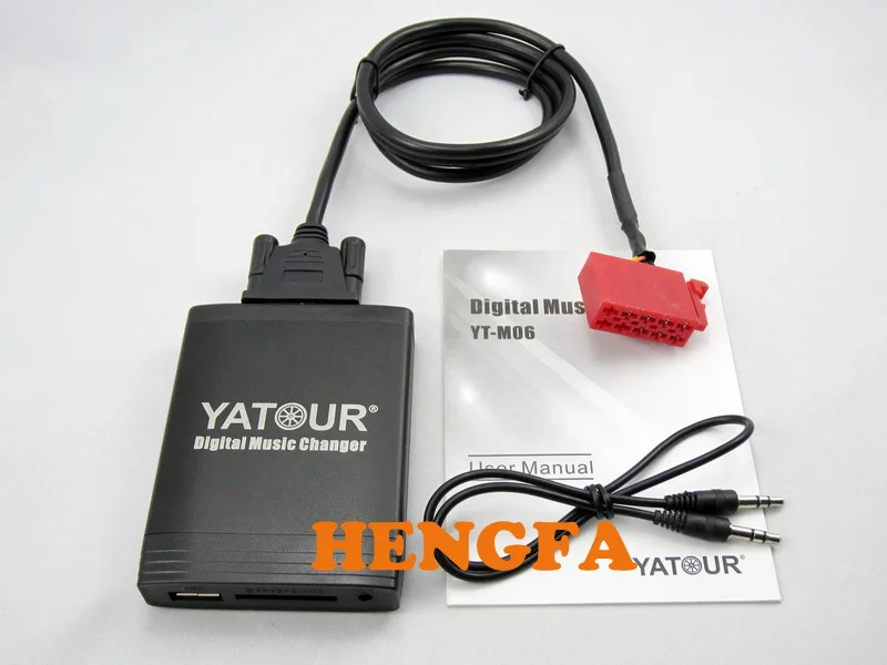 Yatour Автомобильный цифровой музыки чейнджер USB MP3 AUX адаптер для Benz 10-контактный 1994-1998 W140 W202 W210 YT-M06