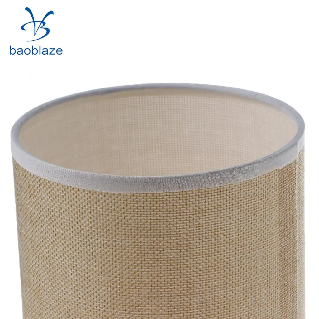 Baoblaze EU Standard Bedside Lamp Light Shade Cover Fabric Lampshade Bar Cafe Bedroom Office Study