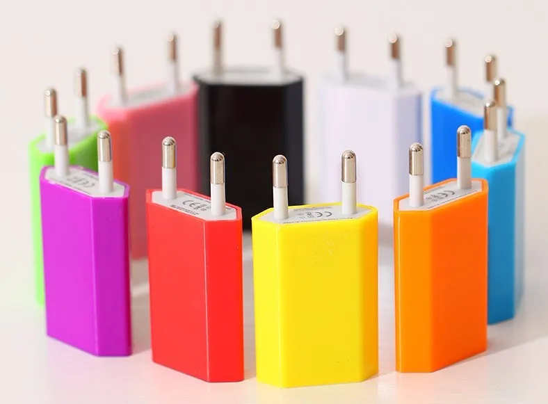 New 2015 EU plug Adapter 5V 1A EU USB Wall Charger Mobile phone charger Galaxy S5 Note4 N9000 mobile phone charger Drop Shipping