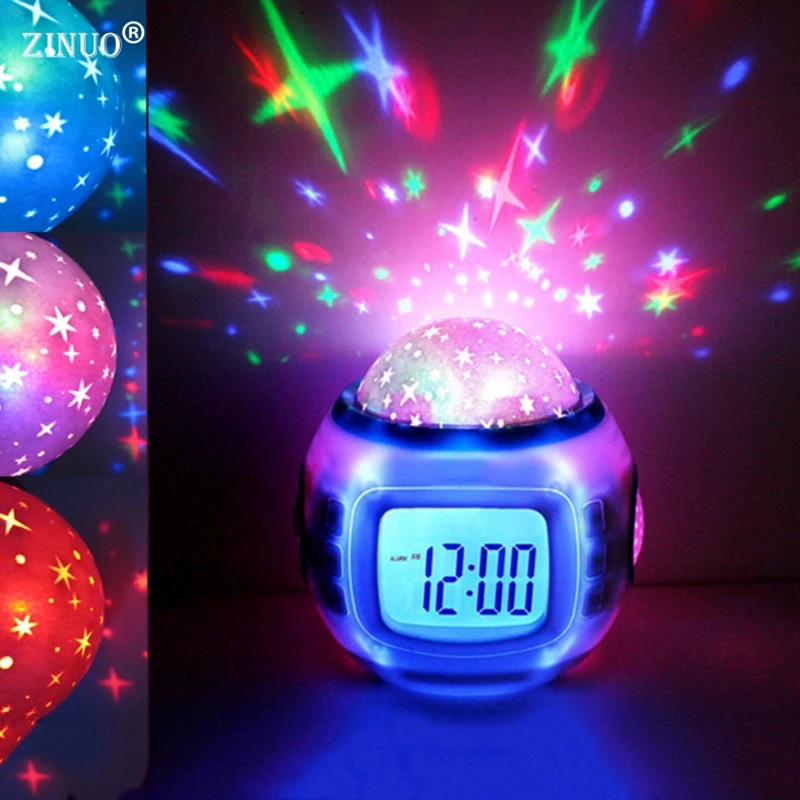 ZINUO Children LED Night Light Music Starry Star Sky Led ...