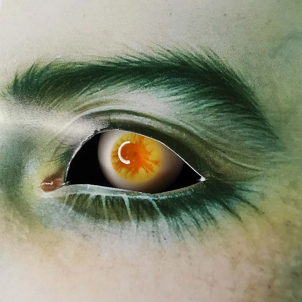 Ручной работы Смола BJD глаза желтый оранжевый УФ Смола глаз для 1/3 1/4 1/6 BJD SD Luts DOD MSD как DZ Dollfie 12 мм до 20 мм eyeball