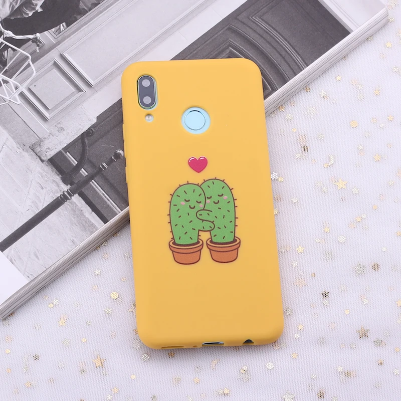Для Samsung A31 S8 S9 S10 S10e S20 Plus lite Note 9 милый мультяшный кактус авокадо любовник конфеты