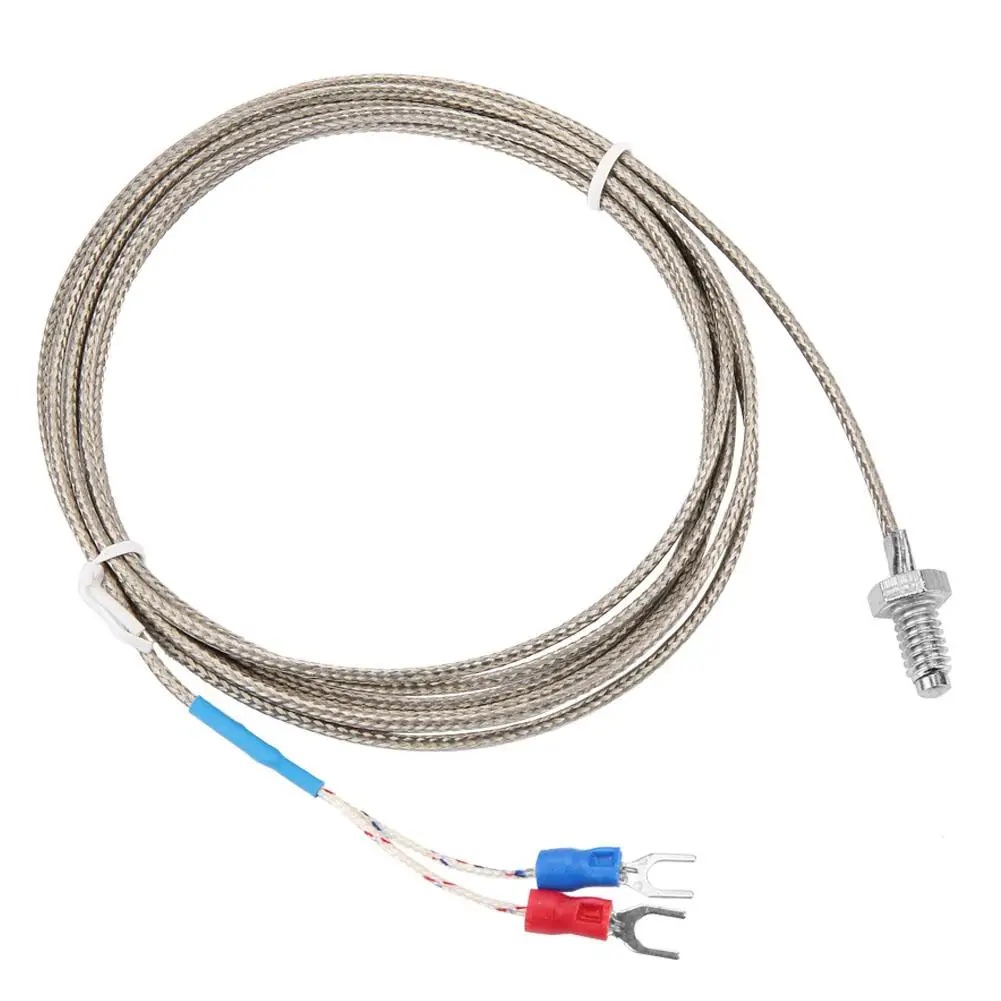 1-5 м Длина M6 BSW винт температура измерительный зонд K Тип термопары кабель 1-5 м стиль - Цвет: 2M
