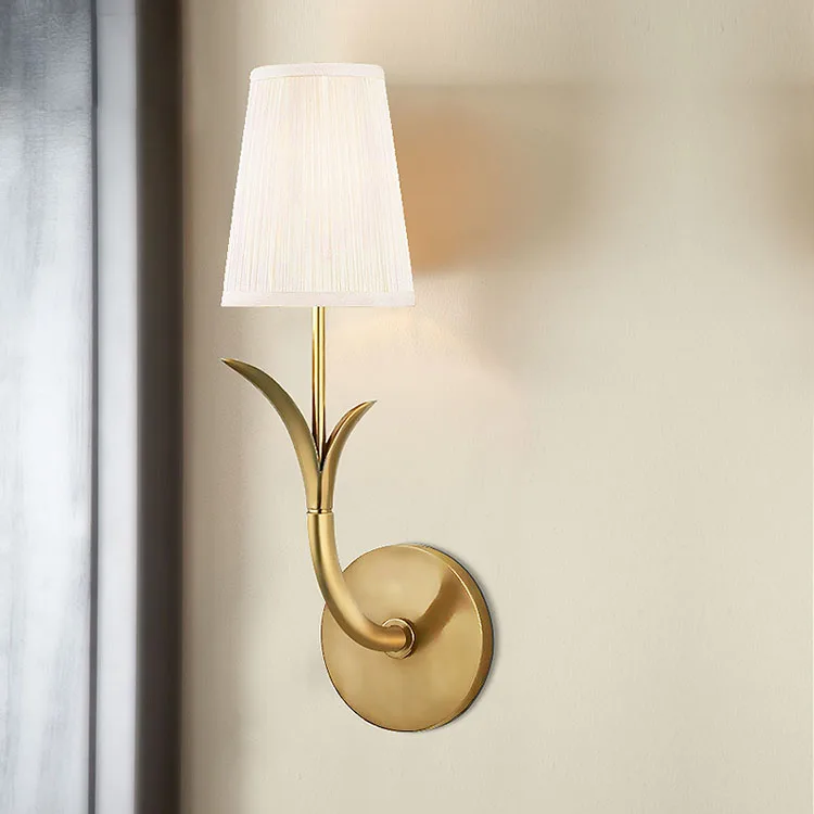 

Nordic Ameican Country Personalize Full Copper Led Wall Sconce Lamp Hotel Beside Mirror Hotel Home Decor Modern Lighting Fixture