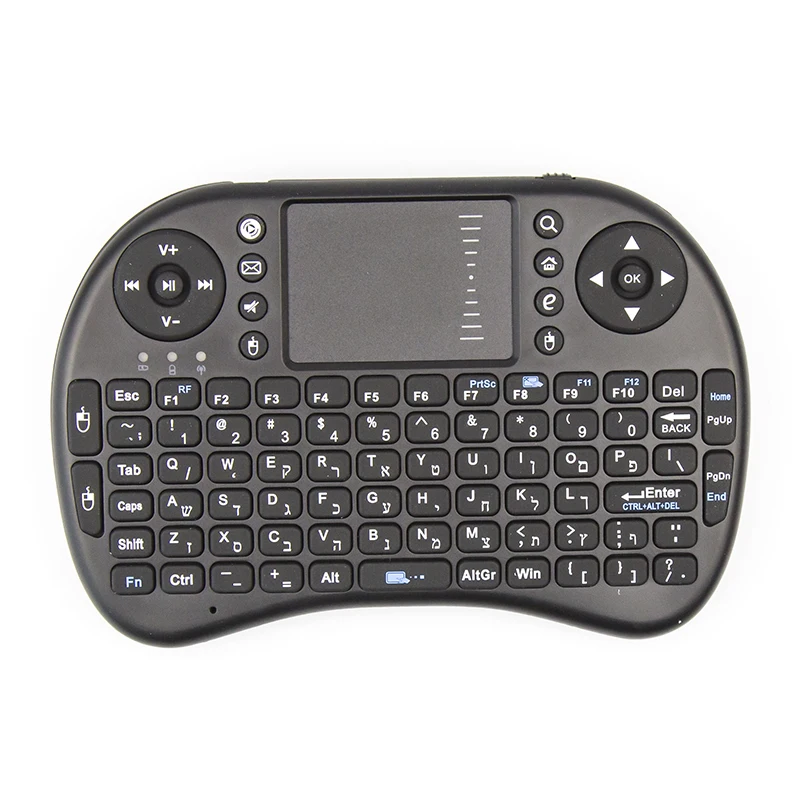 2 4 ГГц Беспроводная мини клавиатура русская версия Air mouse Touchpad Портативная USB