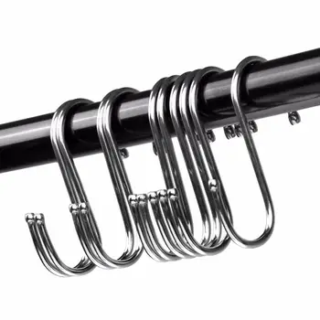 

10 PCS Multifunction S Stainless Steel Hook Kitchen Bathroom Organizer Handbag Clothes Coat Key Holder Wall Hooks Hanging Hook