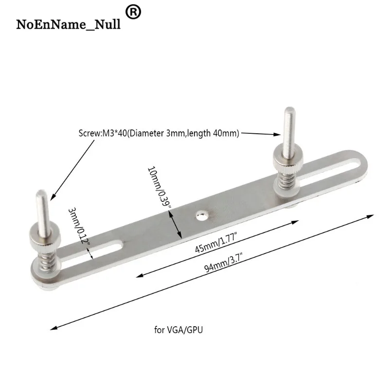 

1 Set Stainless Steel Water Cooling Waterblock Buckles Heatsink Block Liquid Cooler Screw M3*40 For VGA GPU