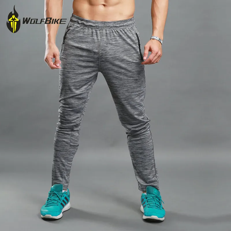 

WOSAWE Men's Cycling Pants For Sports Running Training Elastic Trousers Breathable Fitness Exercise Slim Bottom Wear Clothing