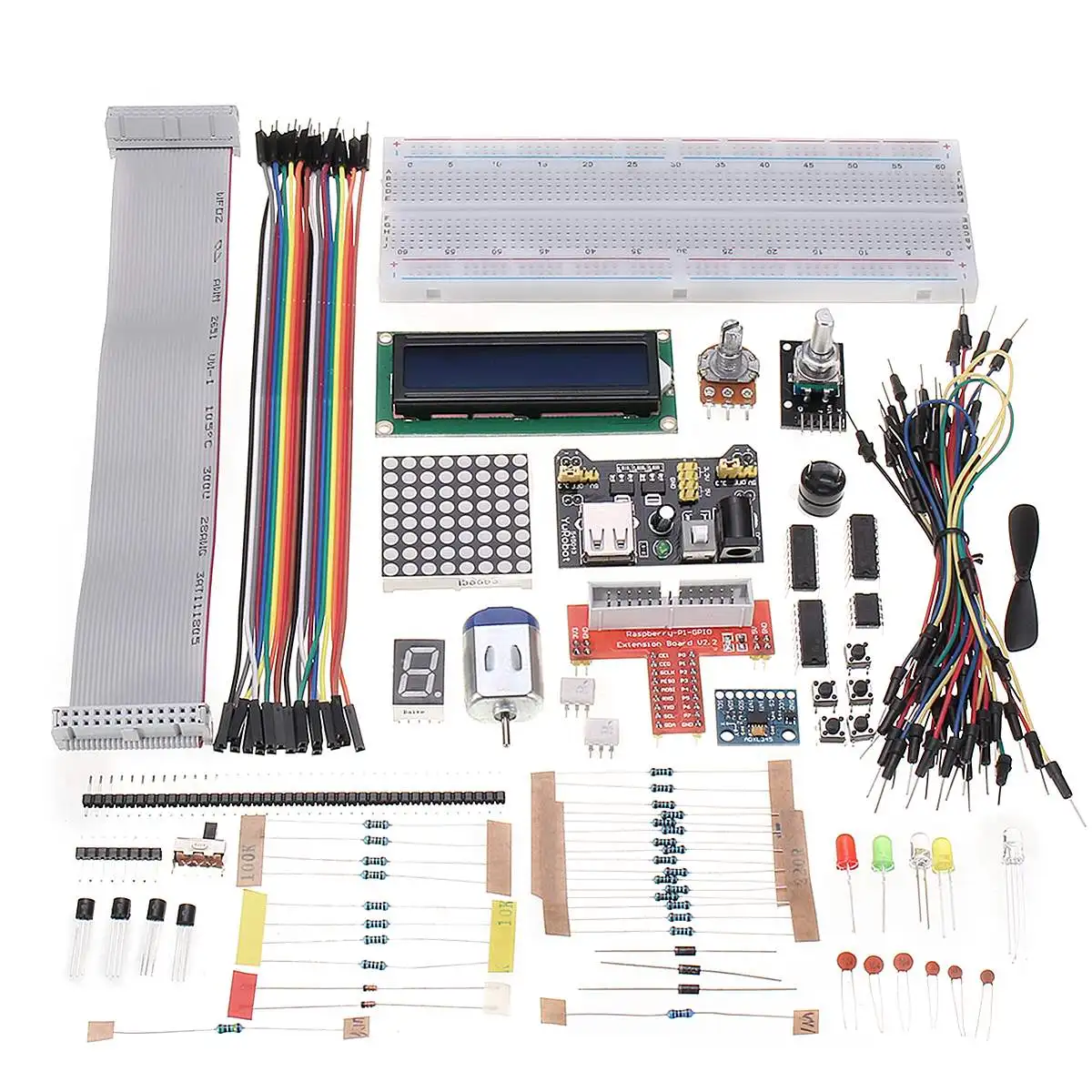 

New Super Starter Kit V2.0 for Raspberry B-books for beginners DIY Project Kit for Raspberry Pi 3 2 Model B+