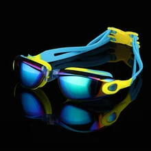 YUKE детские плавательные очки синий оранжевый розовый зеленый Поликарбонат УФ Защита водонепроницаемый HD анти-противотуманные линзы очки для плавания