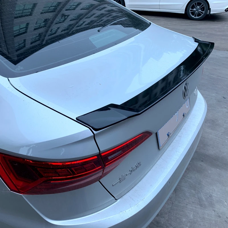 

For 2019 Volkswagen Sagitar Jetta2019 ABS Plastic Unpaint Exterior Rear Spoiler Tail Trunk Boot Wing Decoration Car Styling