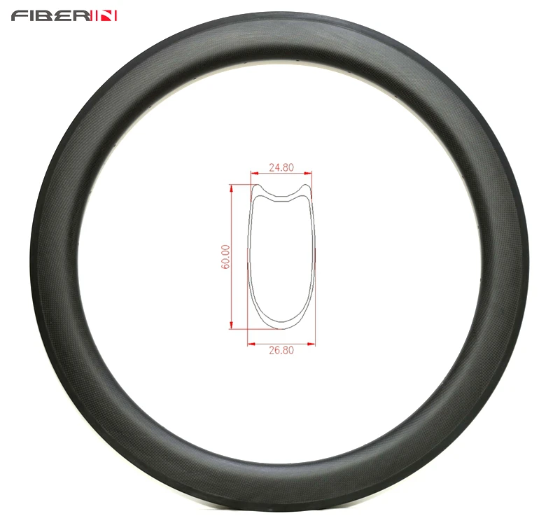 

Free shipping 2015 new shape U shape 60mm tubular rims carbon fiber wheel road bike wheel 25mm width 3k matte finish