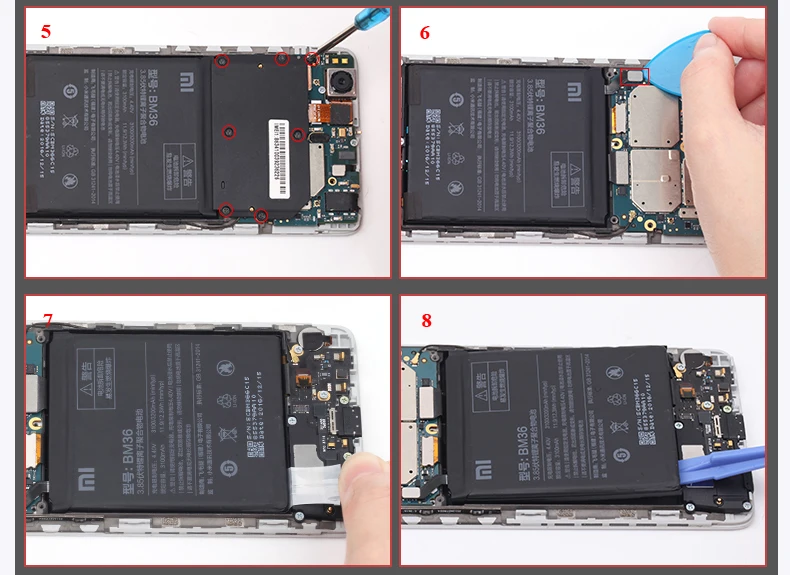 Nohon Батарея для Xiaomi Mi 5S BM36 основывается на Ёмкость 2930-3030mAh литий-полимерный аккумулятор ремонт инструменты для Xiaomi Mi 5S Батарея