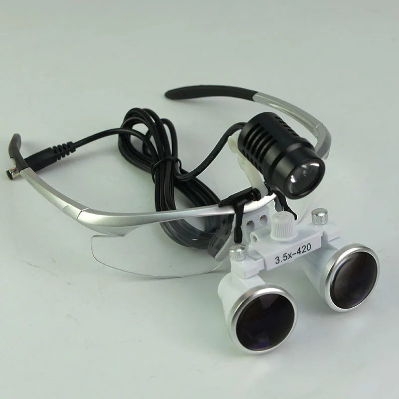Wide Field 3.5X Dental Magnifying Glass LED Light Illuminant Eye