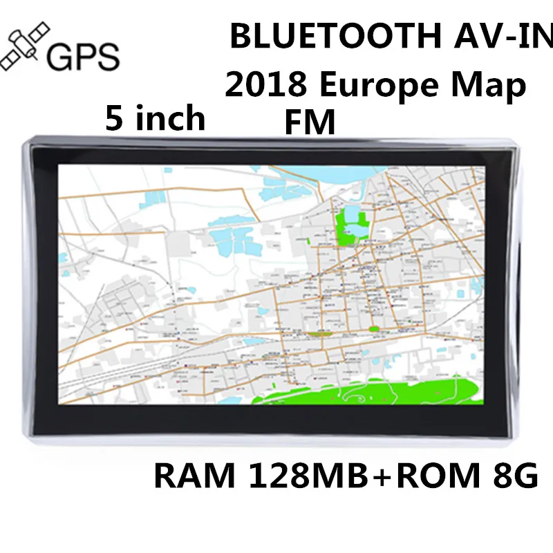 Wetowe G5 5 дюймов Автомобильный gps навигатор WinCE 6,0 FM Bluetooth AV-IN камера заднего вида сенсорный экран ЕС карта