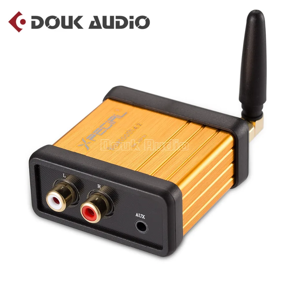 Дешевый Douk аудио Bluetooth 4,2 приемник аудио стерео Hi Fi поле APTX автомобильный усилитель Динамик Изменение Бесплатная доставка