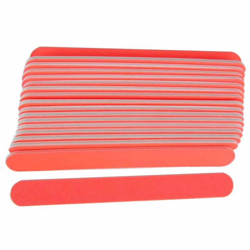 50 X Neon Sanding Nail Files Orange File Buffing Colorful 100/180 Grit Sandpaper Sponge Art Tips Unhas Manicure Vernis Set |