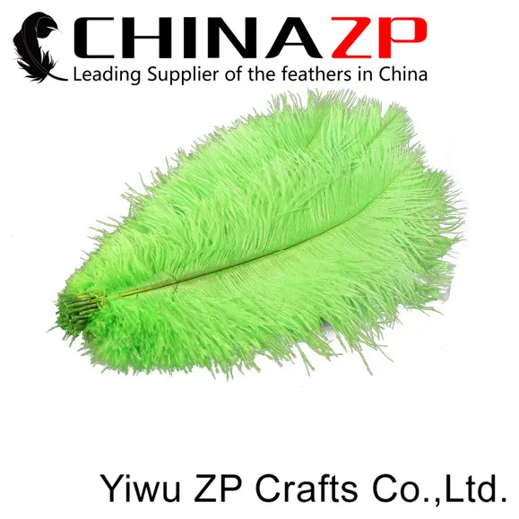 lime green Ostrich Large Drab Wholesale Feathers 