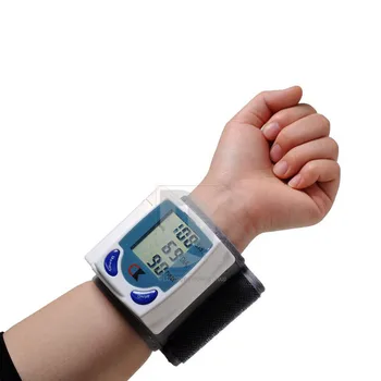 

LCD Automatic Digital Wrist Blood Pressure Monitor wrist meter test Heart Beat Meter tester cuff Arm Tester Sphygmomanometer
