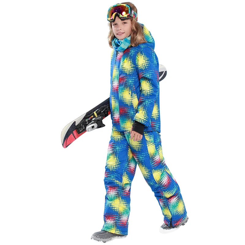 

Winter Children's Ski Suit Girls Snowboard Suits Waterproof Boy Outdoor Snowboard Jacket Warm And Windproof Terno Ski Set