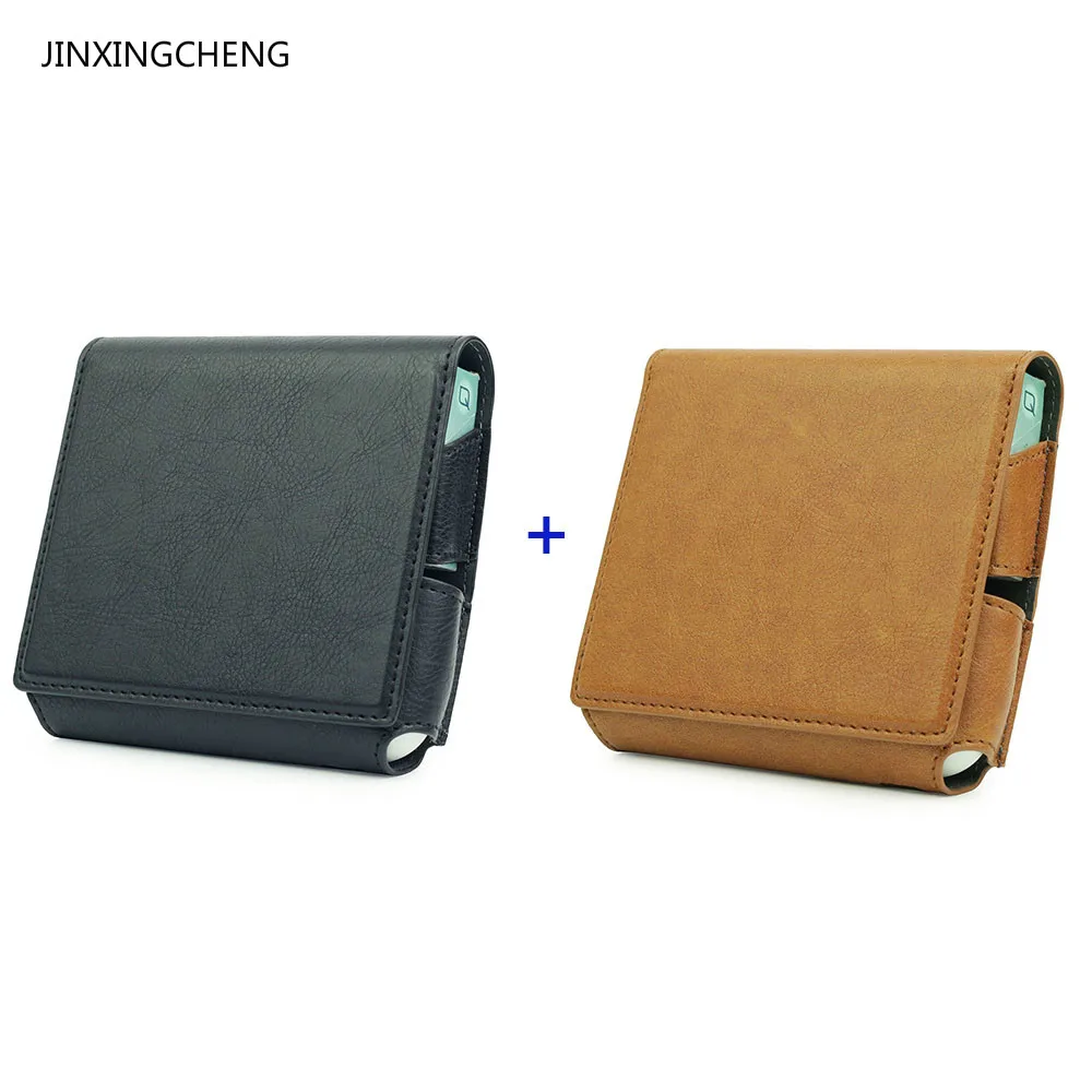 

JINXINCHENG 2PCS LOT Case for iqos 3.0 Bag for Iqos 3 Case Flip Wallet Leather Pouch Holder Carry Bag