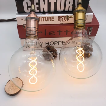 

Dimmable soft flexible LED filament lamps G125 E27 clear soft LED filament bulb 4W