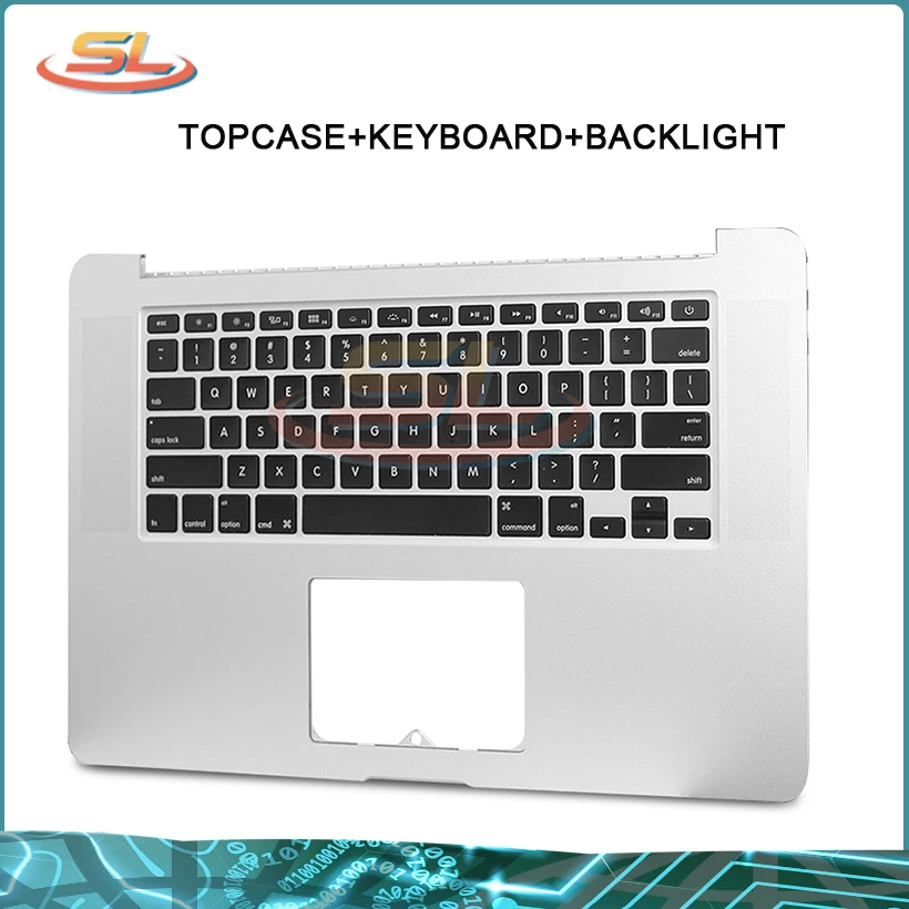 Настоящий Новый TopCase Для MacBook Pro 15 &quotA1398 с клавиатурой + подсветкой US UK немецкий